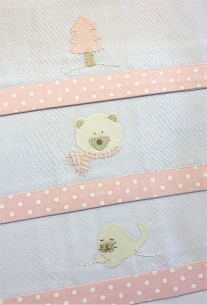 Fraldinhas de Boca Ursa Polar Rosa - Image 2