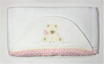 Toalha de Capuz forrada Ursa Polar Rosa - Image 5