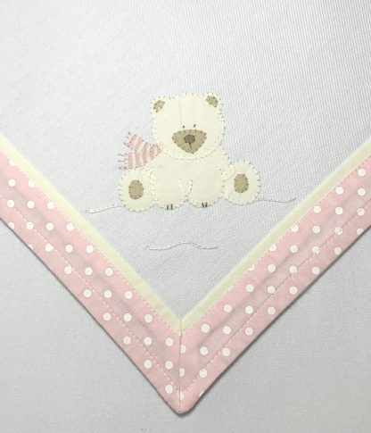 Cueiro de Flanela Ursa Polar Rosa - Image 2