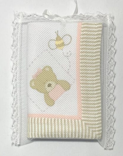 Cueiro de Flanela Ursinha Rosa - Image 5