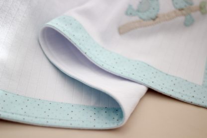 Manta de Malha João de Barro Azul Turquesa - Image 3