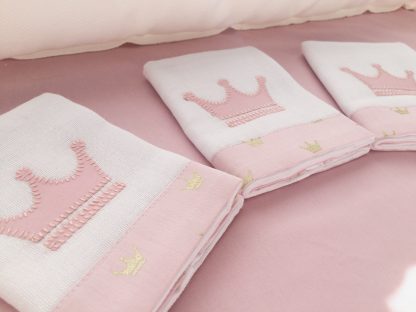 Fraldinhas de Boca com 3 peças Princesa