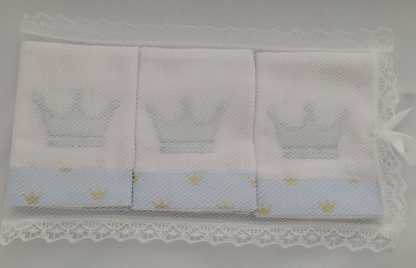 Kit de Fraldinhas de Boca com 3 peças Príncipe - Image 5