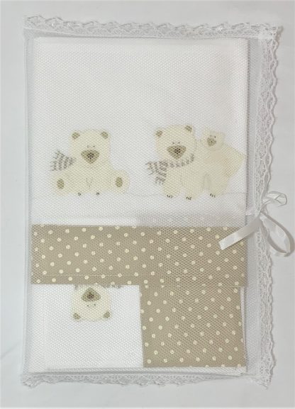 Lençol de Berço Urso Polar Bege - Image 6