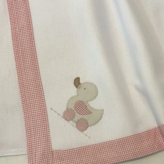 Cueiro de Flanela Brinquedo Rosa