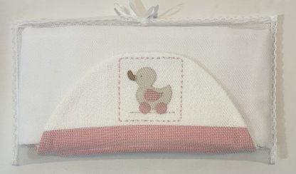 Toalha de Capuz forrada Brinquedo Rosa - Image 4