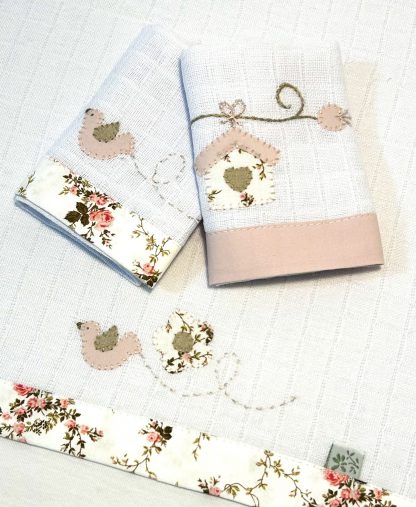 Fraldinhas de Boca com 3 peças Provençal
