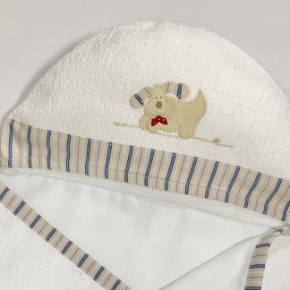 Toalha de Capuz forrada Cachorrinho