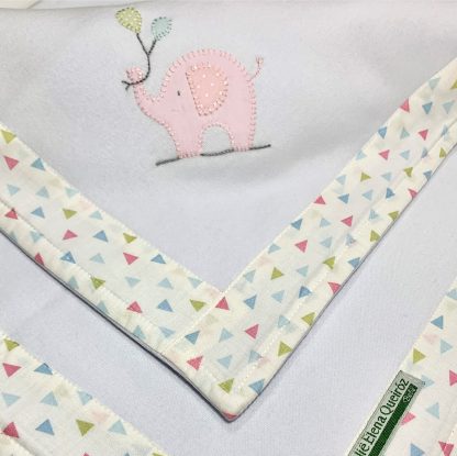 Manta de Malha Elefante Rosa