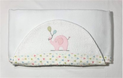 Toalha de Capuz forrada Elefante Rosa - Image 5