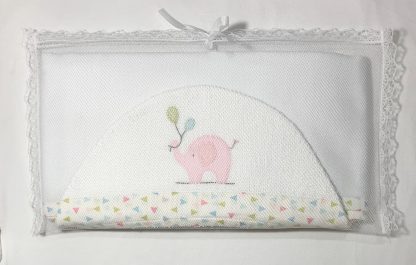 Toalha de Capuz forrada Elefante Rosa - Image 6