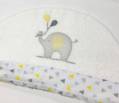 Toalha de Capuz forrada Elefante Amarelo - Image 2