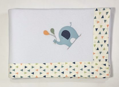Manta de Malha Elefante Azul - Image 5