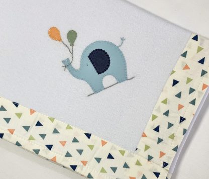 Manta de Malha Elefante Azul - Image 3