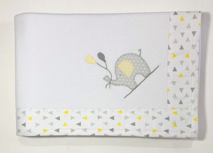 Manta de Malha Elefante Amarelo - Image 4