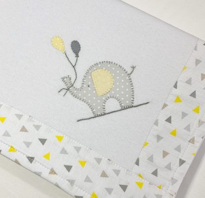Manta de Malha Elefante Amarelo - Image 2