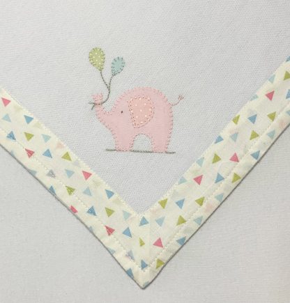 Cueiro de Flanela Elefante Rosa - Image 2