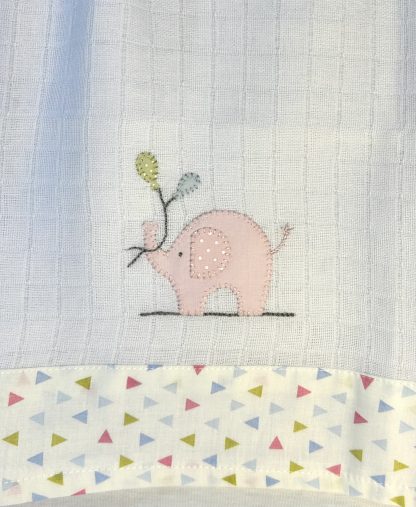 Fralda de Apoio Elefante Rosa