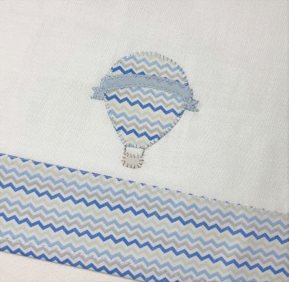 Fralda de Apoio Balão Cinza e Azul