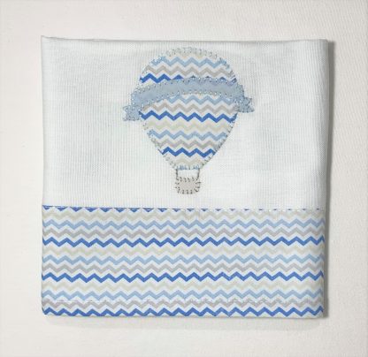 Fralda de Apoio Balão Cinza e Azul - Image 2