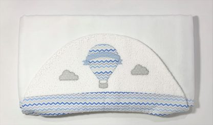 Toalha de Capuz forrada Balão Azul - Image 5