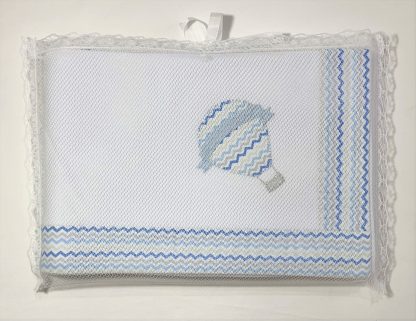 Manta de Malha Balão Cinza e Azul - Image 5