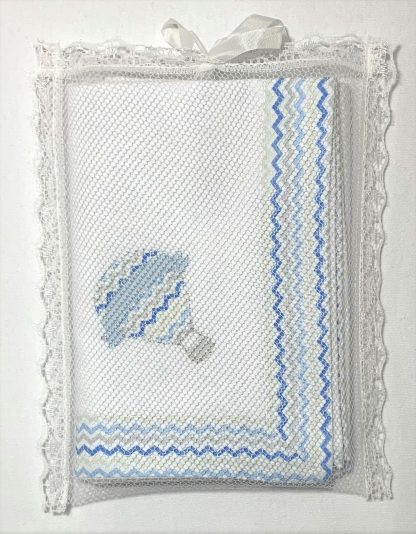 Cueiro de Flanela Balão Azul - Image 5