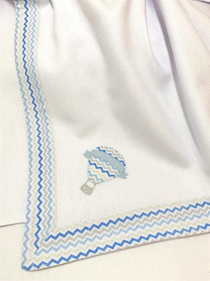 Cueiro de Flanela Balão Azul