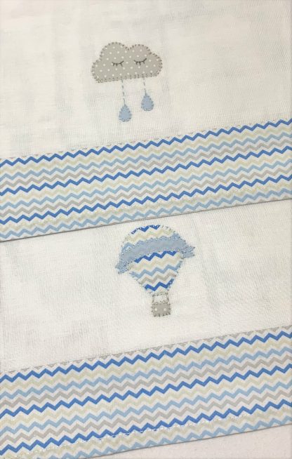 Fraldas de Ombro Balão Azul - Image 2