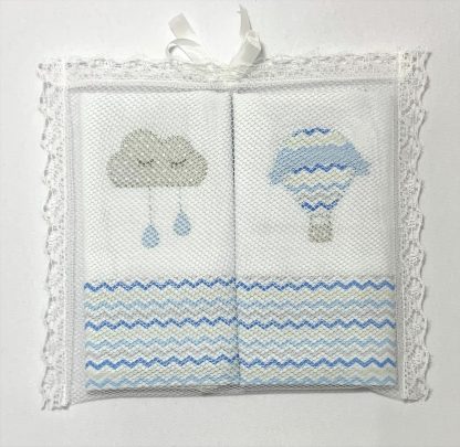 Fraldas de Ombro Balão Azul - Image 5