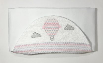 Toalha de Capuz forrada Balão Rosa - Image 5