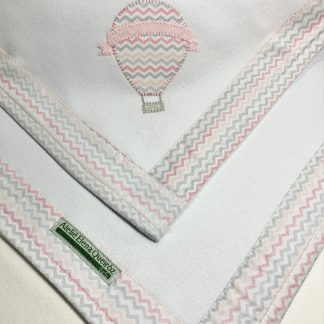 Manta de Malha Balão Rosa