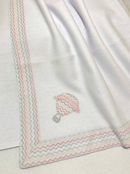 Cueiro de Flanela Balão Rosa
