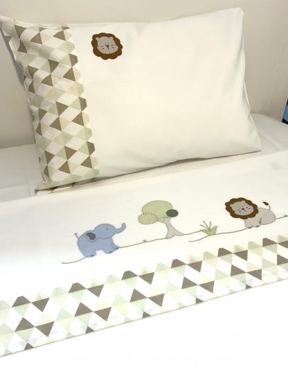 Conjunto de Lençol de Berço Safari