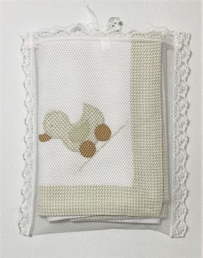 Cueiro de Flanela Brinquedo Bege - Image 4