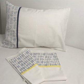 Fronhas com barras Meios de Transporte estampados