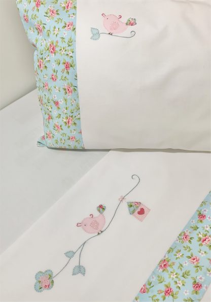 Lençol de Berço com 3 peças Beija-Flor - Image 2