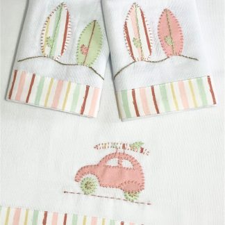 Fraldinhas de boca Surf Rosa