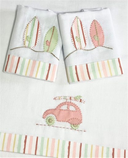 Fraldinhas de boca Surf Rosa
