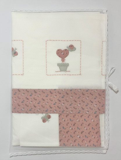 Lençol de Berço com 3 peças Coração - Image 6