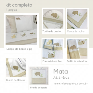 kit completo 7 peças Mata Atlântica