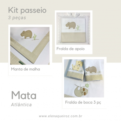 kit passeio 3 peças Mata Atlântica