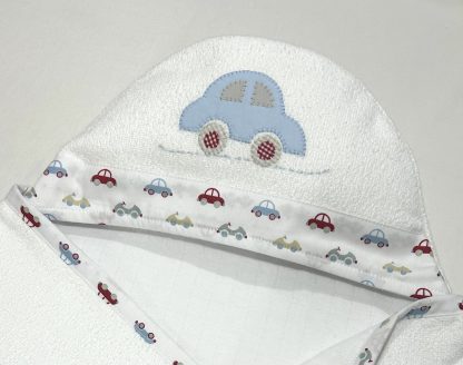 Toalha de Capuz forrada Carrinhos Bip Bip