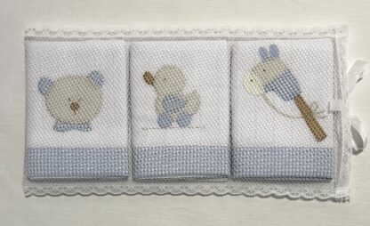 Kit de Fraldinhas de Boca Brinquedo Azul - Image 5