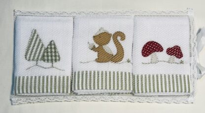 Kit de Fraldinhas de Boca 3 peças Bosque - Image 4