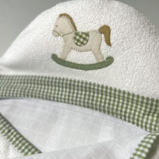 Toalha de Capuz forrada Cavalinho